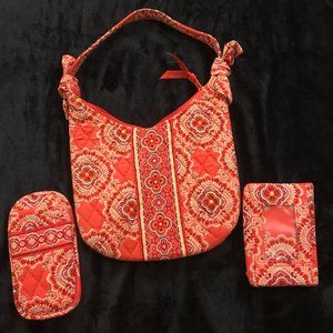 Vera Bradley Olivia Mini Hobo Paprika Orange